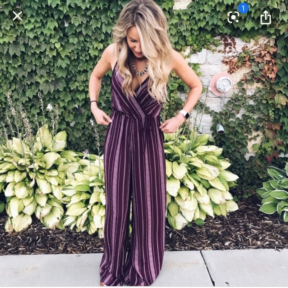 Burgundy Xhilaration Jumpsuit